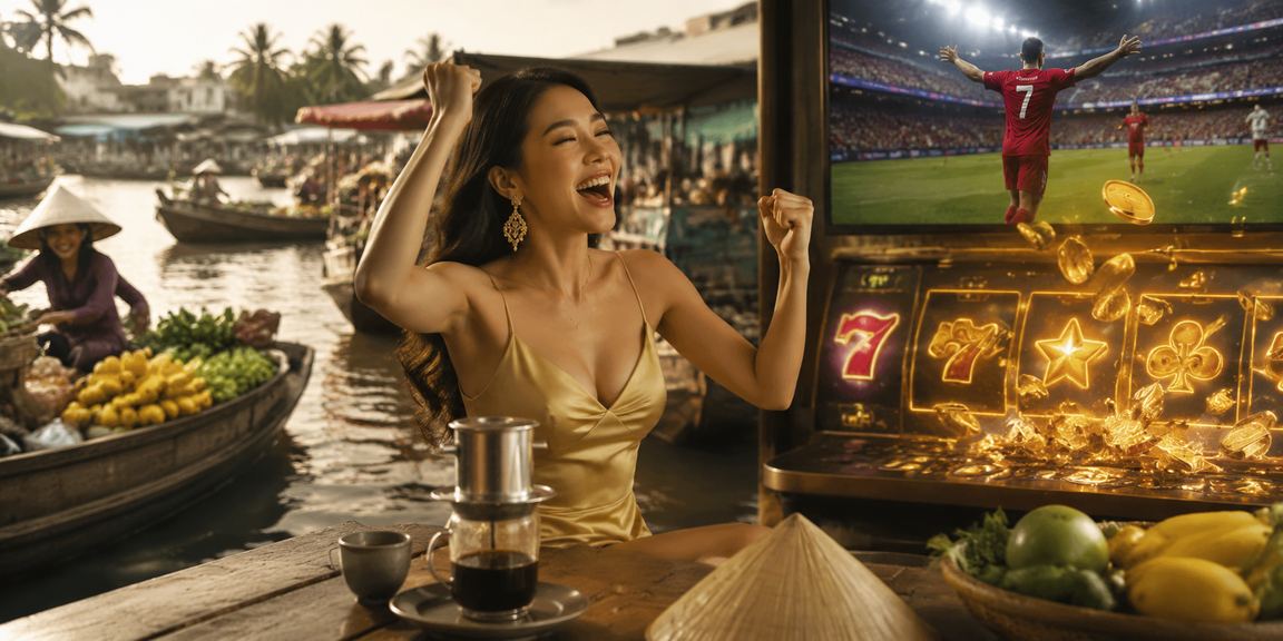 Người dùng Cần Thơ vừa uống cà phê vừa chơi slot game trực tuyến trên điện thoại